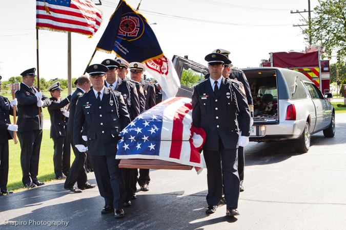 Buffalo Grove Fire Department Arthur 'Skip' Hart funeral